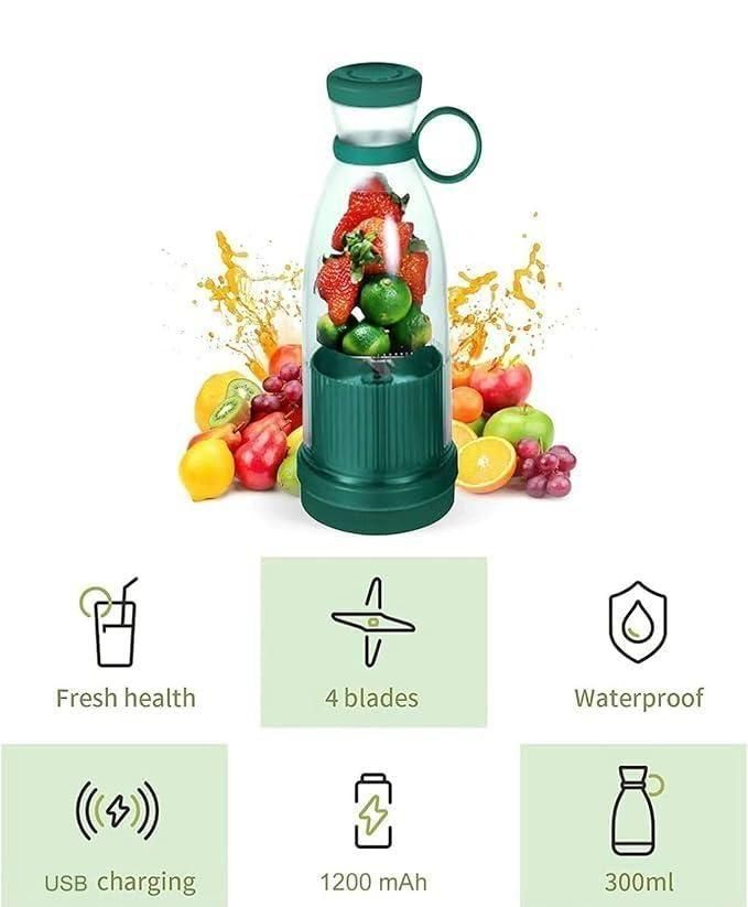 Travel Portable Mini Juicer – Lightweight, USB Rechargeable & Travel Ready